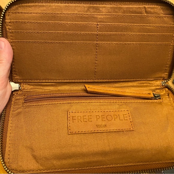 Free People Distressed Vegan Wallet with Studded - Picture 4 of 4